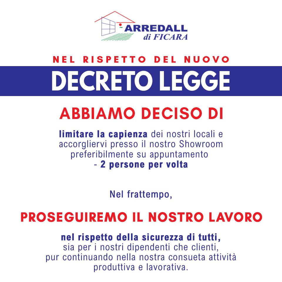 RISPETTO DEL NUOVO DECRETO LEGGE